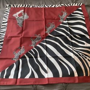 Paolo Santini 1980s Zebra Scarf
